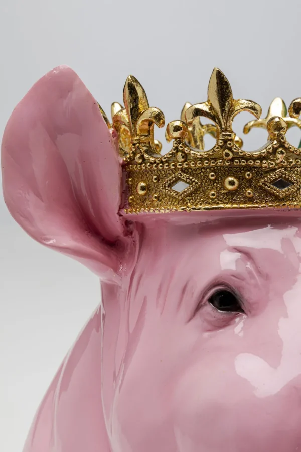 Koriste-Esineet>KARE Design Crowned Pig Kuninkaallinen Possu Koriste-esine 28cm