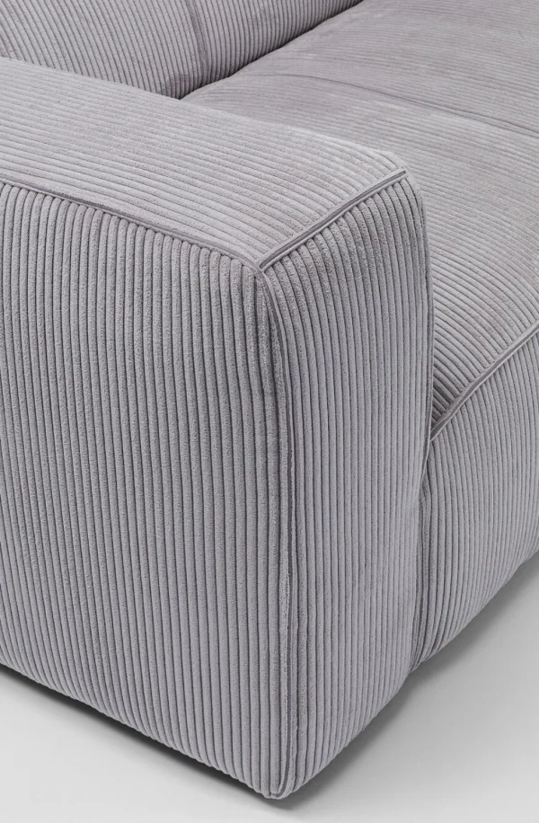 Sohvat | Olohuone>KARE Design Cubetto Cord Sohva 3-istuttava - Vaaleanharmaa 220cm