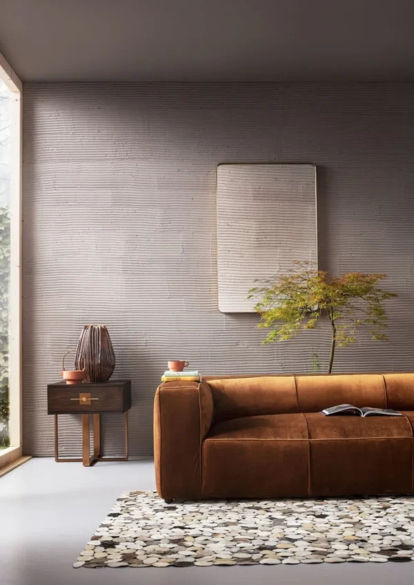 Sohvat>KARE Design Cubetto Sohva, 3-istuttava, Samettia, Ruskea 220cm