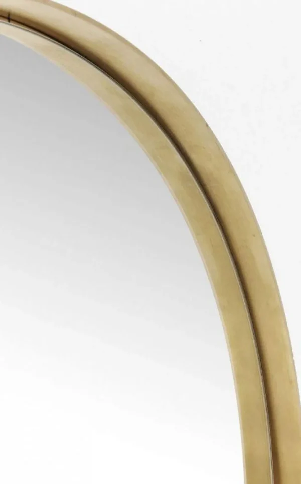Peilit>KARE Design Curve Pyöreä Peili, Messinki Ø100cm