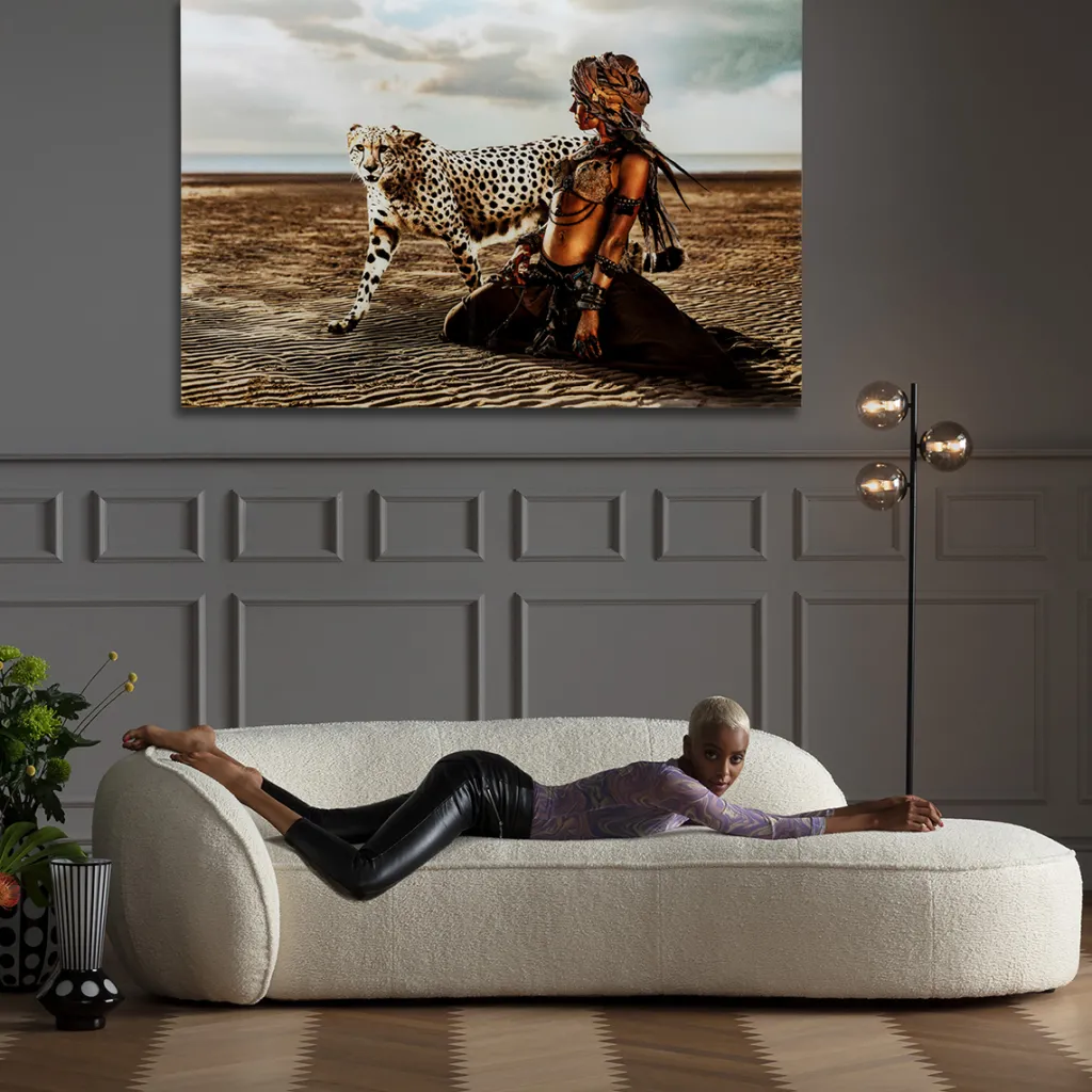 desert_beauty_pantteri_ja_nainen_lasitaulu_xcm_0.webp Taulut | Olohuone>KARE Design Desert Beauty, Pantteri Ja Nainen, Lasitaulu 150x100cm