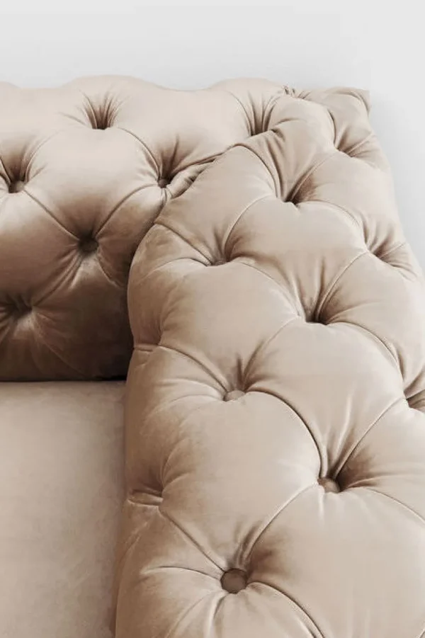 Sohvat | Olohuone>KARE Design Desire Sohva 3-istuttava, Samettia, Ecru