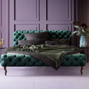Sängyt>KARE Design Desire Velvet Sänky, Samettia, Vihreä 180x200cm