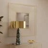 Peilit>KARE Design Dimension Gold Seinäpeili, Samppanja 91x91cm