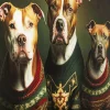 Taulut | Olohuone>KARE Design Dog Family Koiraperhe Lasitaulu 110x90cm