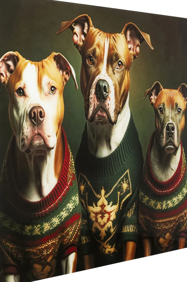 Taulut | Olohuone>KARE Design Dog Family Koiraperhe Lasitaulu 110x90cm