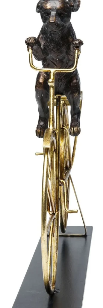 Koriste-Esineet>KARE Design Dog With Bicycle Pyöräilevä Koira Koriste-esine 44cm