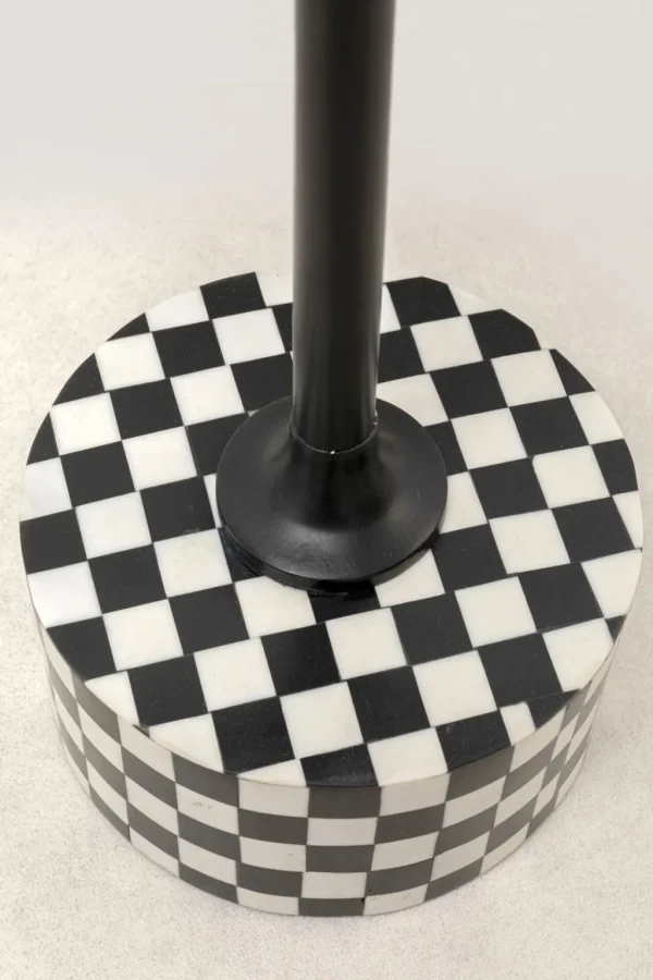 Sohvapöydät>KARE Design Domero Chess Shakki, Sivupöytä - Musta, Valkoinen Ø25cm