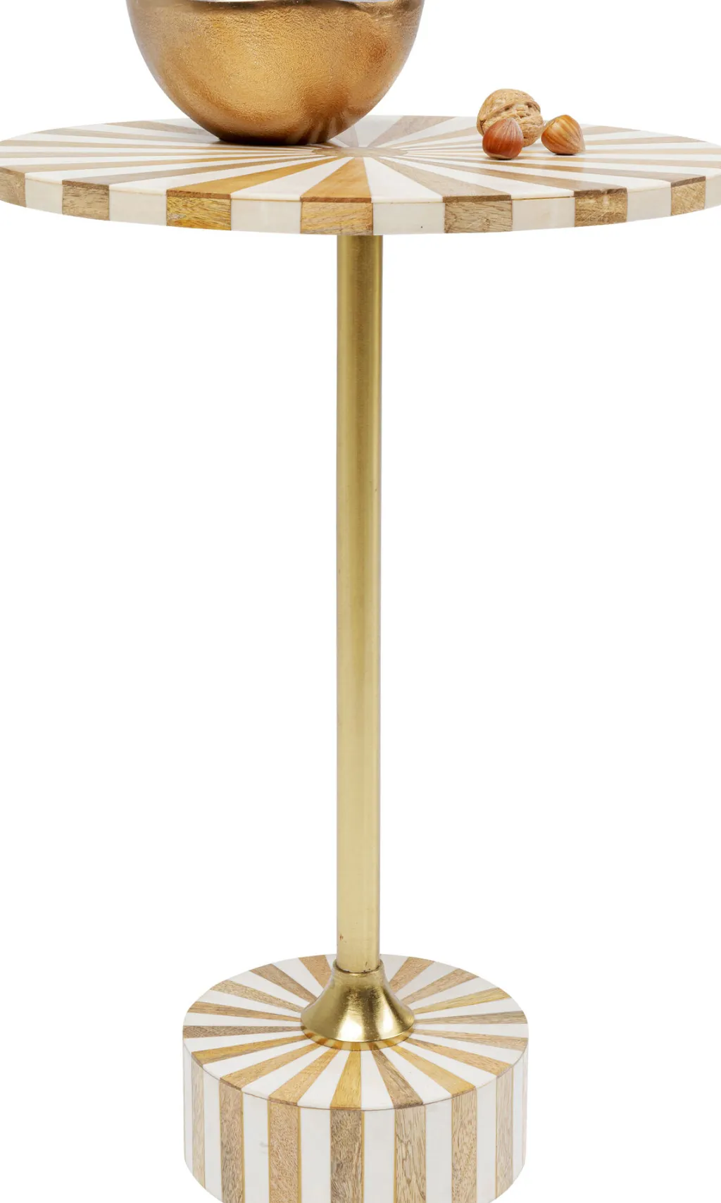 domero_cirque_sivupyt_kultavalkoinen_cm_1.webp Sohvapöydät | Olohuone>KARE Design Domero Cirque Sivupöytä, Kulta-valkoinen Ø40cm