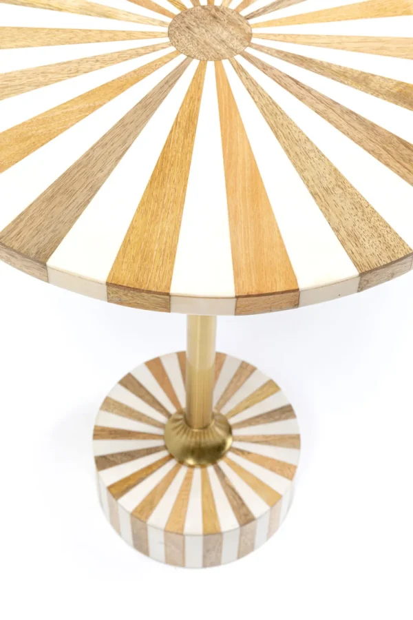 Sohvapöydät | Olohuone>KARE Design Domero Cirque Sivupöytä, Kulta-valkoinen Ø40cm