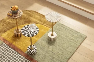 Sohvapöydät | Olohuone>KARE Design Domero Cirque Sivupöytä, Kulta-valkoinen Ø40cm