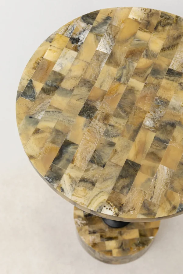 Sohvapöydät>KARE Design Domero Mosaic Sivupöytä, Harmaa Ø25cm
