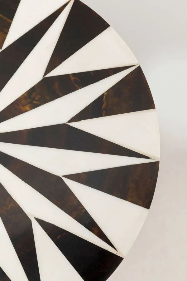 Sohvapöydät>KARE Design Domero Star Sivupöytä - Ruskea, Valkoinen Ø25cm