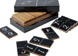 Jalalliset Koriste-Esineet>KARE Design Domino Deco Peli, Koriste-esine, Musta 24x7cm