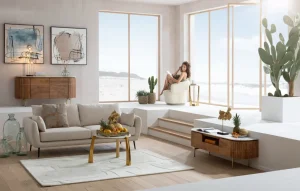 Taulut>KARE Design Dust Grey Kehystetty Taulu 100x100cm