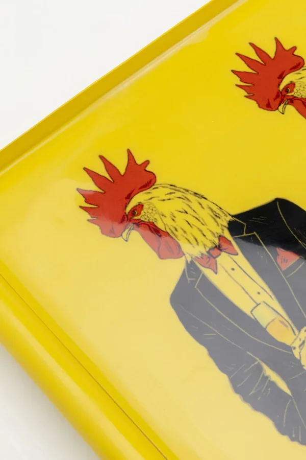 Tarjottimet | Keittiö Ja Astiat>KARE Design Ego Rooster Tarjotin 49x30cm