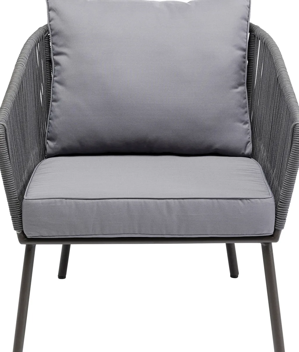 elba_nojatuoli_harmaa_ulkokaluste_0.webp Olohuone | Nojatuolit>KARE Design Elba Nojatuoli, Harmaa, Ulkokaluste