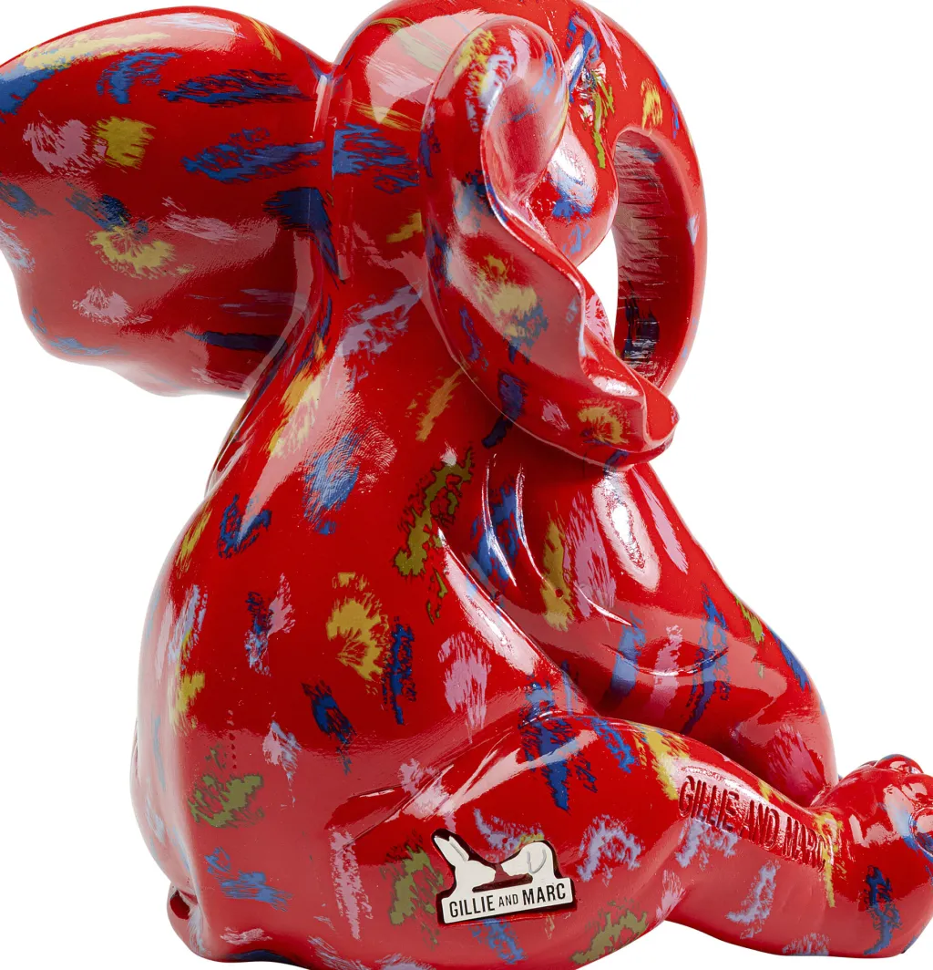elephant_dots_elefantti_koristeesine_punainen_cm_2.webp Koriste-Esineet>KARE Design Elephant Dots Elefantti Koriste-esine Punainen 18cm