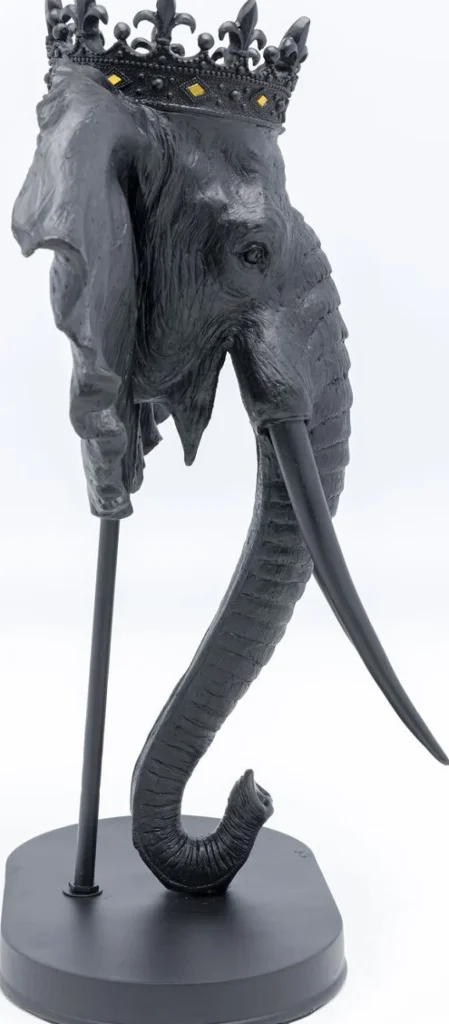 Koriste-Esineet>KARE Design Elephant Royal Elefantti Koriste-esine Musta 57cm