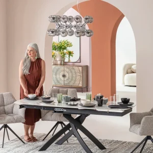Pöydät>KARE Design Extension Table Twist Onyx 120(30+30)x90cm