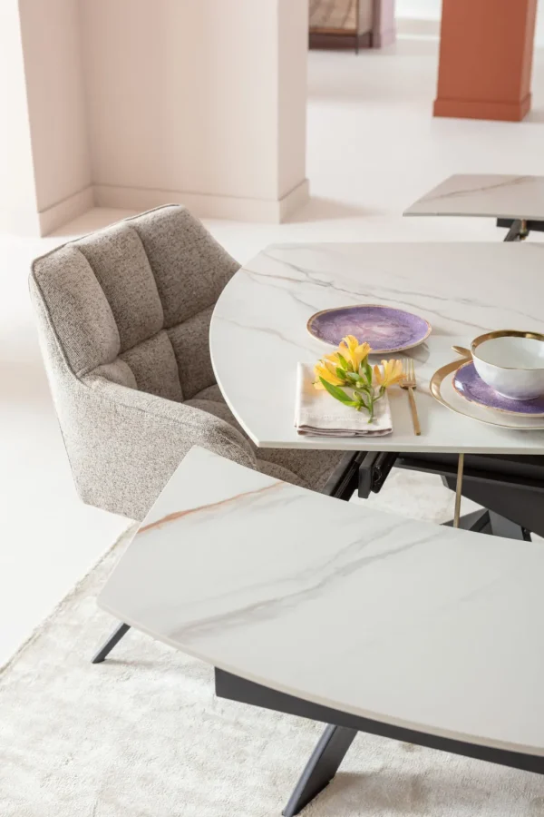 Pöydät>KARE Design Extension Table Twist Onyx 120(30+30)x90cm