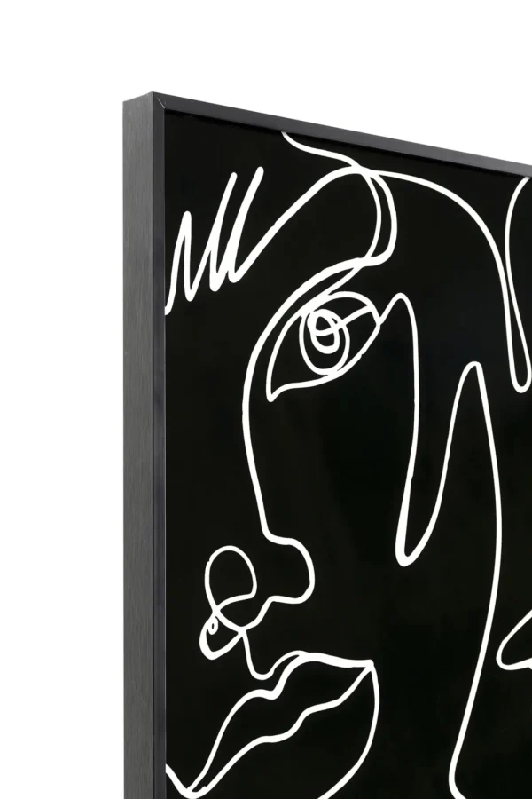 Taulut>KARE Design Faccia Arte Drawing Kasot Kehystetty Taulu Musta 150x100cm