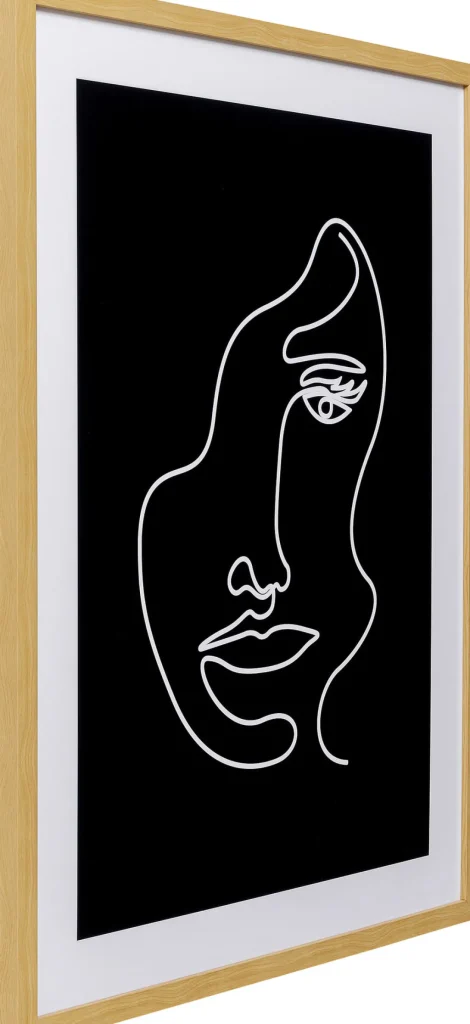 Taulut>KARE Design Faccia Arte Woman Kasvot Kehystetty Taulu 60x80cm