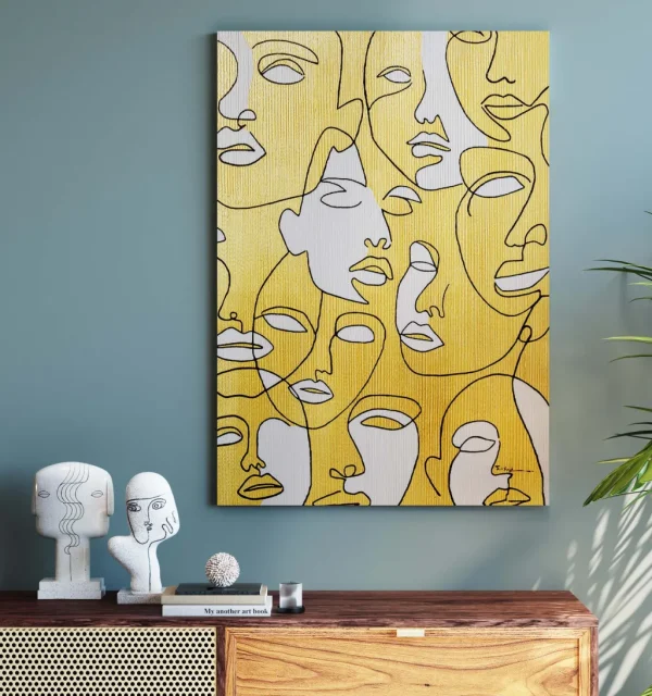 Taulut | Olohuone>KARE Design Faces Canvastaulu 70x100cm