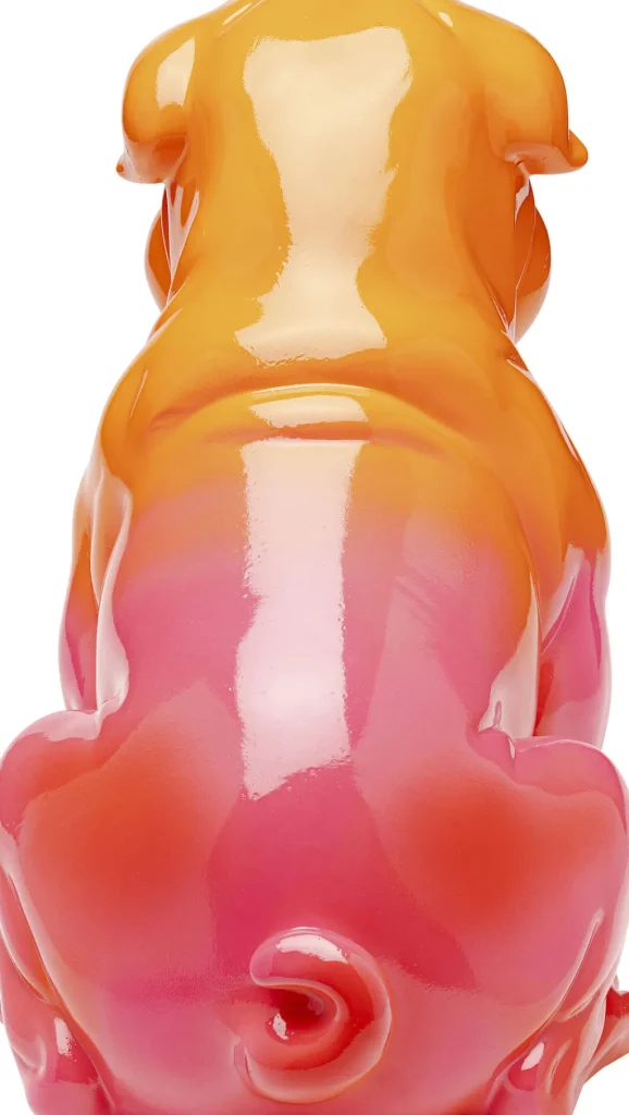 Koriste-Esineet>KARE Design Fashion Dog Koira Koriste-esine Oranssi 17cm