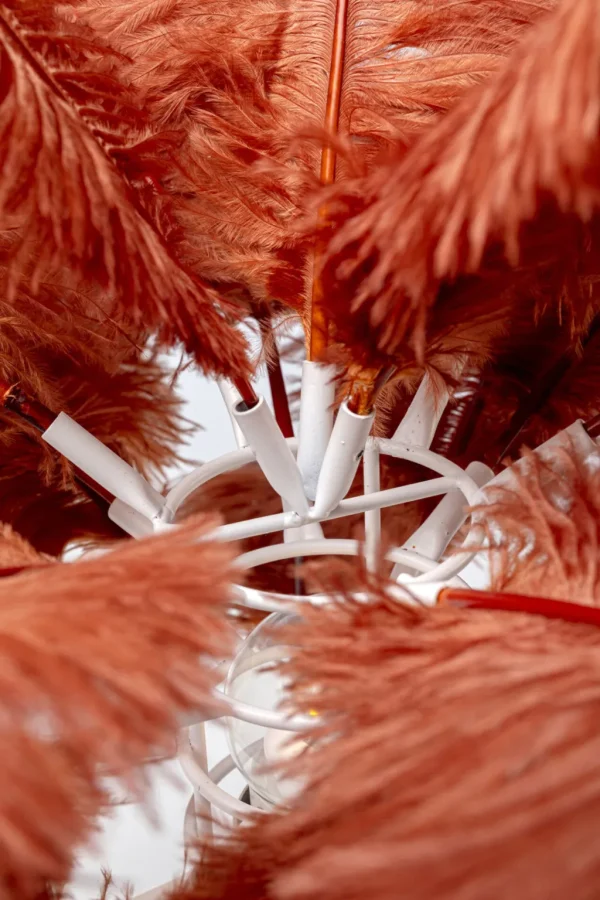 Pöytävalaisimet>KARE Design Feather Palm Pöytävalaisin, Ruosteenpunainen 60cm