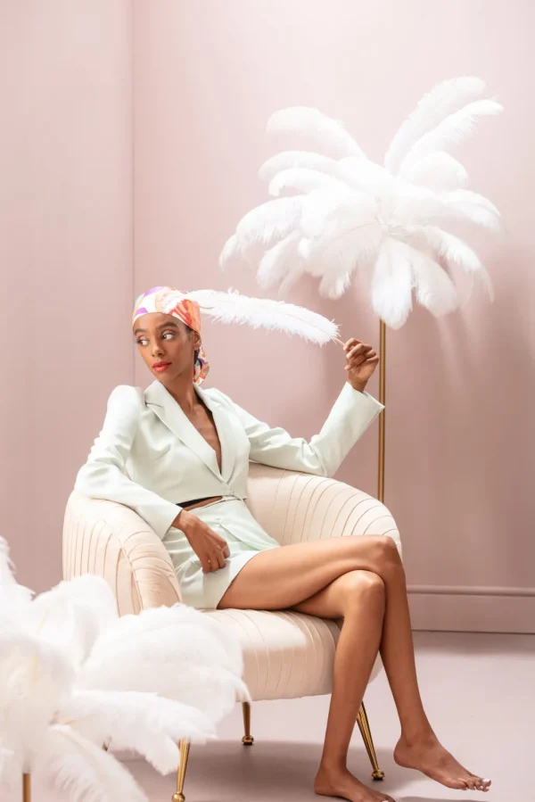 Pöytävalaisimet>KARE Design Feather Palm Pöytävalaisin Valkoinen 60cm