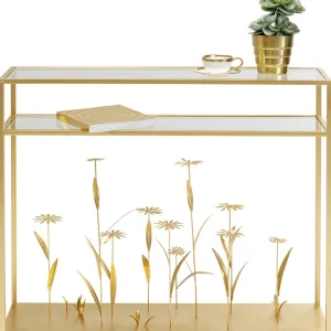 Konsolipöydät Ja Sivupöydät>KARE Design Flower Meadow Konsolipöytä, Kulta 100cm