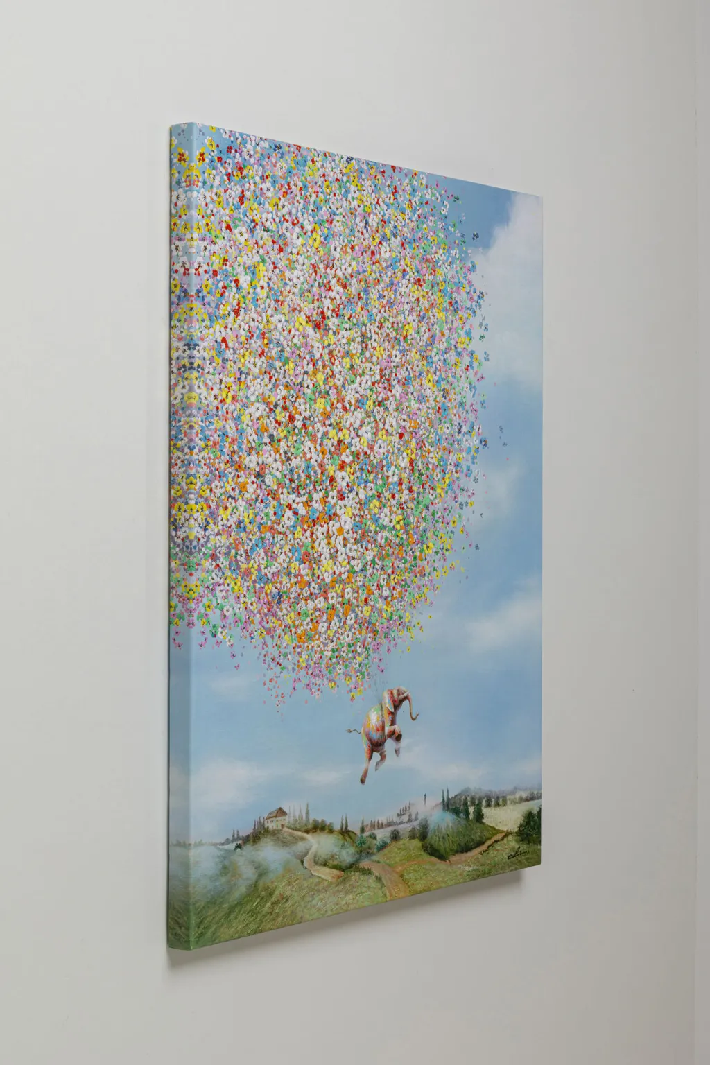 flying_elephant_in_day_elefantti_canvas_taulu_xcm_0.webp Taulut | Olohuone>KARE Design Flying Elephant In Day, Elefantti Canvas Taulu, 120x160cm