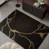 Matot>KARE Design Fulmine Black Matto Lehmännahkaa Musta170x240cm