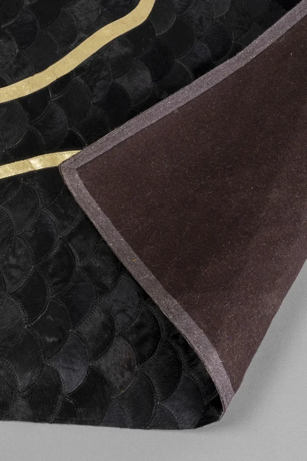 Matot>KARE Design Fulmine Black Matto Lehmännahkaa Musta170x240cm
