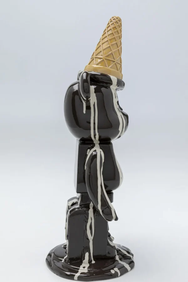 Koriste-Esineet>KARE Design Gelato Bear Jäätelö Karhu Koriste-esine, Musta 40cm