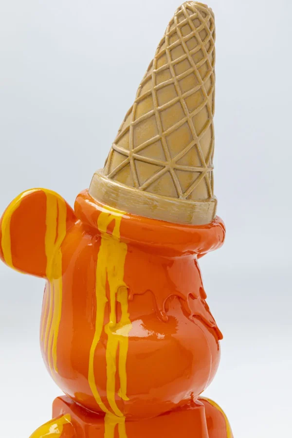 Koriste-Esineet>KARE Design Gelato Bear Jäätelö Karhu Koriste-esine, Oranssi 40cm