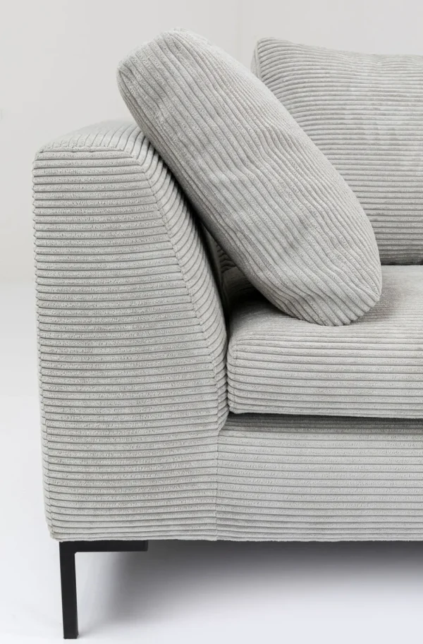 Kulmasohvat>KARE Design Gianni Cord Kulmasohva, Harmaa, Oikea