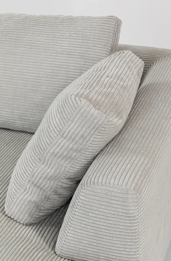 Kulmasohvat>KARE Design Gianni Cord Kulmasohva, Harmaa, Oikea