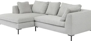 Kulmasohvat>KARE Design Gianni Cord Kulmasohva, Harmaa, Vasen