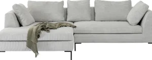 Kulmasohvat>KARE Design Gianni Cord Kulmasohva, Harmaa, Vasen