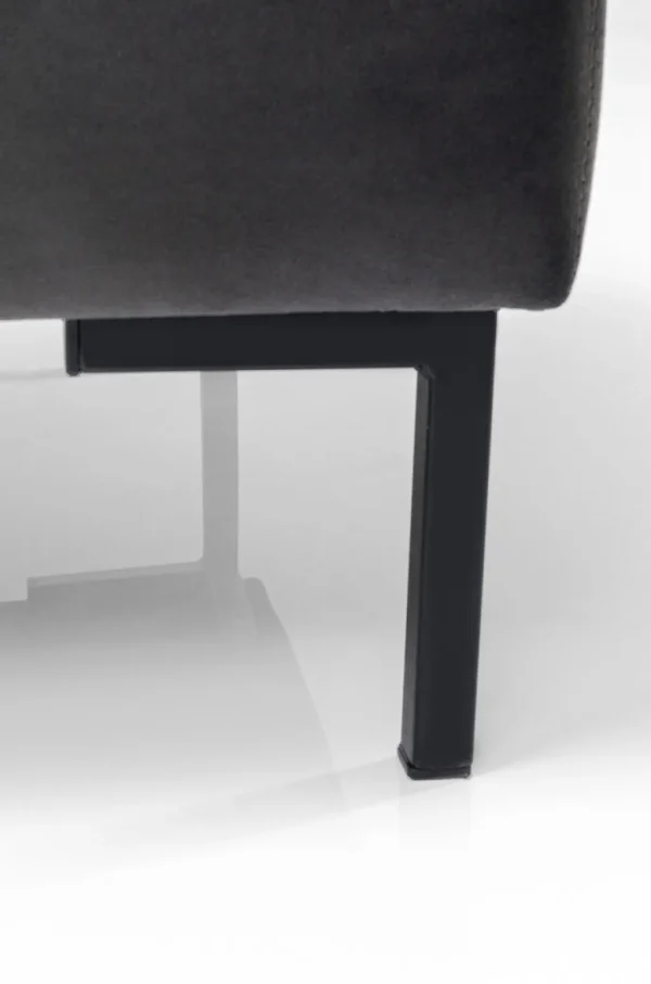 Rahit Ja Jakkarat>KARE Design Gianni Rahi - Samettia, Musta, Harmaa