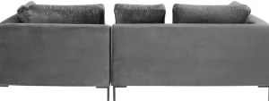 Olohuone | Kulmasohvat>KARE Design Gianni Small Kulmasohva - Samettia, Harmaa, Oikea