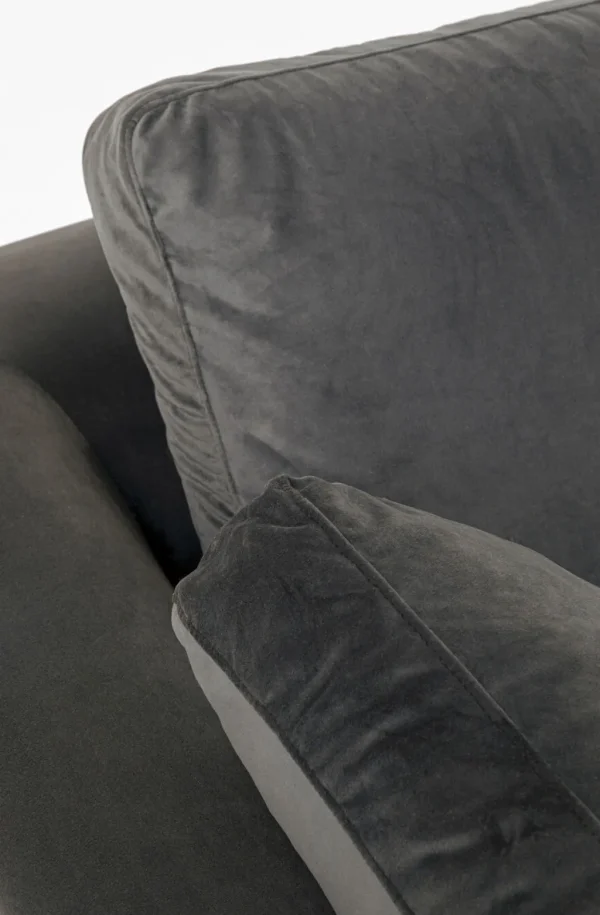 Olohuone | Kulmasohvat>KARE Design Gianni Small Kulmasohva - Samettia, Harmaa, Oikea