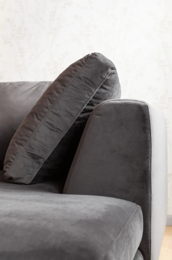Kulmasohvat>KARE Design Gianni Velvet Kulmasohva - Harmaa, Musta, Oikea
