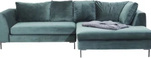 Olohuone | Kulmasohvat>KARE Design Gianni Velvet Kulmasohva - Tummanvihreä, Musta, Oikea