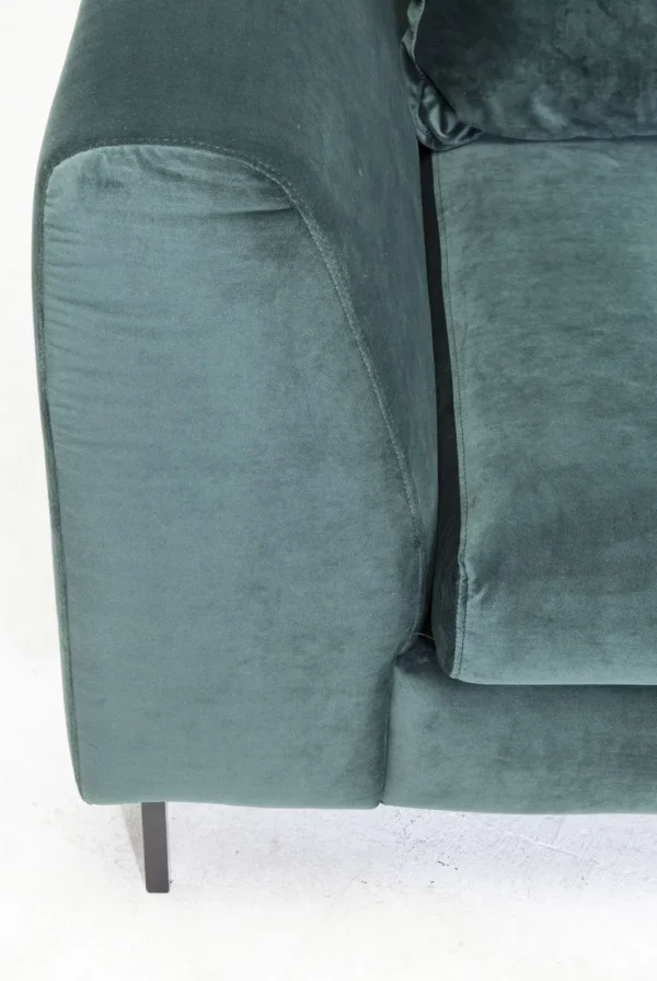 Olohuone | Kulmasohvat>KARE Design Gianni Velvet Kulmasohva - Tummanvihreä, Musta, Oikea