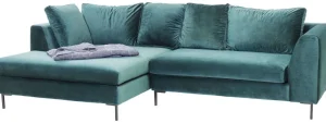 Kulmasohvat>KARE Design Gianni Velvet Kulmasohva - Tummanvihreä/musta, Vasen