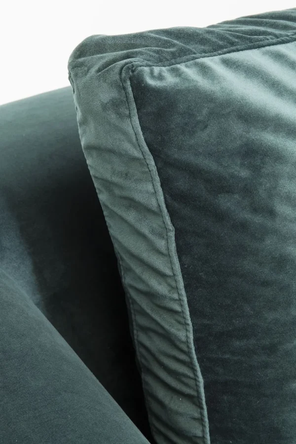 Kulmasohvat>KARE Design Gianni Velvet Kulmasohva - Tummanvihreä/musta, Vasen