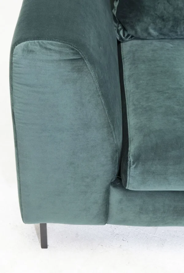 Kulmasohvat>KARE Design Gianni Velvet Kulmasohva - Tummanvihreä/musta, Vasen